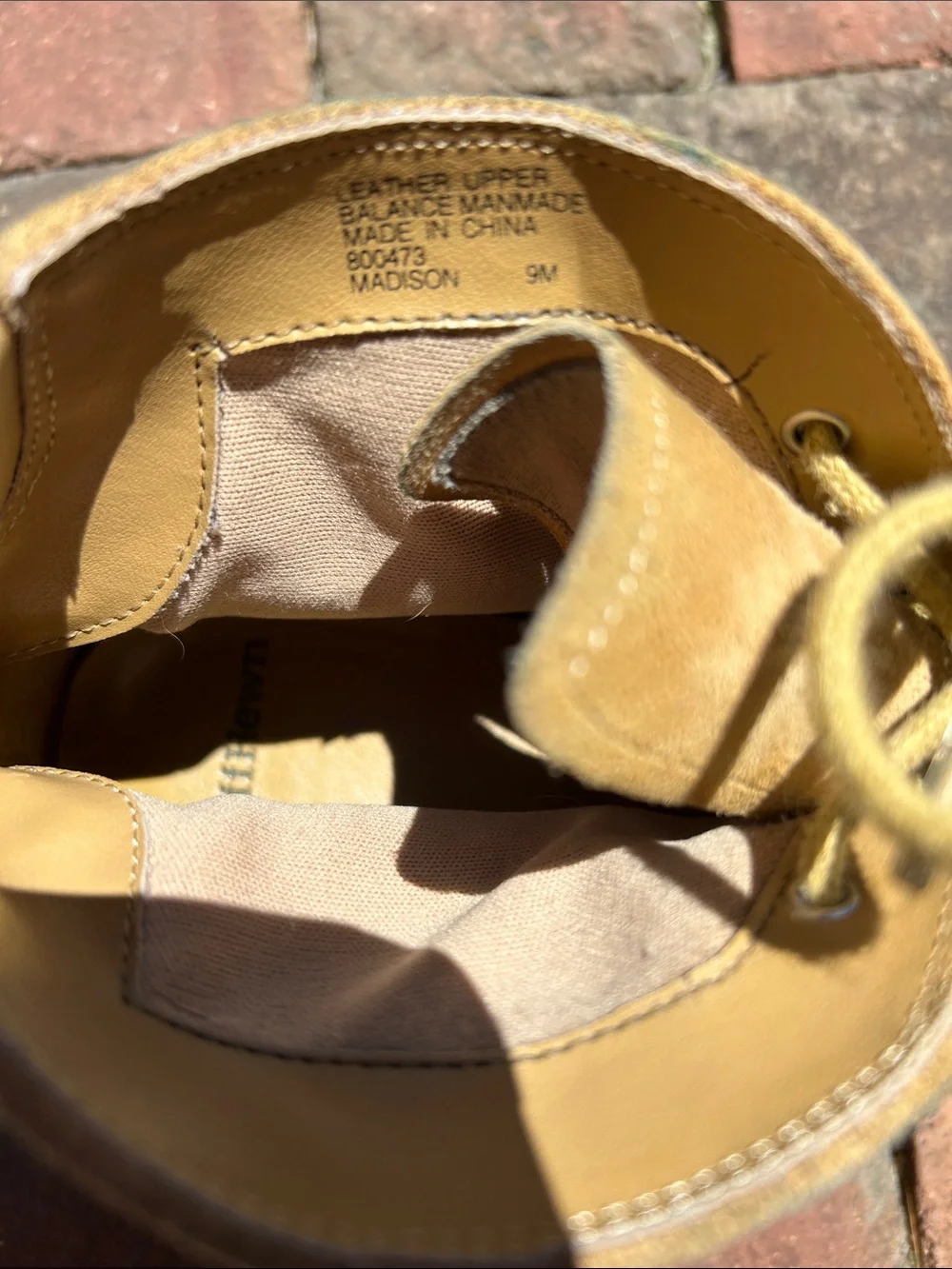 Men’s Ruff Hewn Tan Leather Suede Chukka Boots, Sz 9